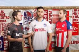 Estas son las tres camisetas que utilizará el Olimpia en esta temporada.