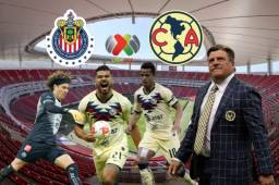El cuadro americanista visita este miércoles el estadio Akron para medirse a las Chivas en una nueva edición del Clásico mexicano y en el partido de ida de la Liguilla del Torneo Guardianes 2020. Pese a que las Águilas tendrán algunas bajas, el 'Piojo' Herrera prepara un equipazo titular para este encuentro.
