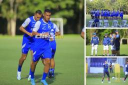Las imágenes del entrenamiento de este lunes de la Selección Nacional de Honduras en San Pedro Sula. Ya casi con plantel completo. FOTOS DIEZ: Moisés Valenzuela.