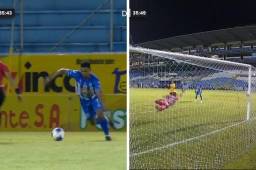 Alexy Vega abrió el marcador en el estadio Morazán de San Pedro Sula.