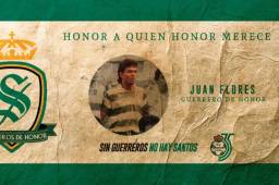 Así fue el homenaje para Juan Flores por parte del Santos Laguna.