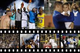 ¡Fiesta en El Progreso! Los jugadores del Honduras celebraron como nunca la salvación y los besos, abrazos, júbilo y fotos, hicieron estallar el Micheletti.
