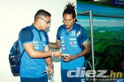 Emilio Izaguirre y Henry Figueroa confían que Honduras conseguirá un resultado positivo ante México en el estadio Azteca. Fotos Neptalí Romero