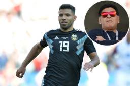 El delantero argentino Sergio 'Kun' Agüero ha sido duramente criticado por Diego Maradona. Foto EFE