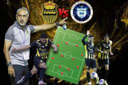 El Real España debuta este sábado frente al Victoria y así es el 11 que prepara el técnico Raúl 'Potro' Gutiérrez con las novedades. ¿Quién sustituirá a Mario Martínez y Allans Vargas?