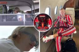 Erling Haaland terminó una extraordinaria campaña con el Dortmund y ahora disfruta de sus días libres. Viajó en su jet y estuvo relajado en un yate.