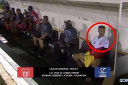 Matías Quinteors dirigió como portero suplente del Vida.