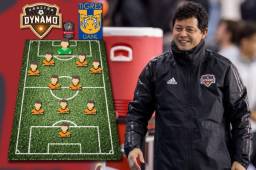 A las 9 de la noche arranca el juego Houston Dynamo-Tigres en el BBVA Compass Stadium por la Liga de Campeones de la Concacaf. Acá el 11 que enviaría el técnico Wilmer Cabrera.