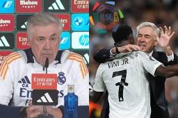 Carlo Ancelotti habló de la situación de Vinicius y aseguró que está harto del tema.