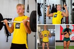 Erling Haaland está construyéndose un físico como el del Cristiano Ronaldo, copió su dieta y cada día se parece más al portugués.