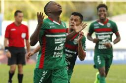 Júnior Lacayo fue el héroe de la remontada del Marathón ante Juticalpa. Los verdes se aferran al milagro para conseguir lo mismo ante Real España. Foto DIEZ