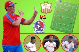 Pedro Troglio, entrenador del Olimpia; anunció el 11 titular que mandará este miércoles contra el Vida en el cierre de las vueltas y sorprende con su esquema. Vuelven dos de las reservas.