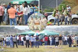 Rubén Matamoros despidió a su hijo en el sepelio que se realizó esta tarde en un cementerio capitalino, donde estuvo rodeado de familiares, amigos y exfutbolistas. (FOTOS: Marvin Salgado)