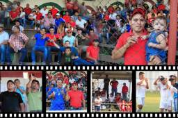 En el estadio Alex Pineda Chacón de Santa Cruz de Yojoa estuvo a reventar con el partido entre el Atlético Municipal contra el Estrella Roja de Danlí. Fotos Moisés Valenzuela.