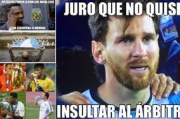 La sanción de la FIFA de cuatros partidos suspendido al referente del FC Barcelona y de 'La Albiceleste', Lionel Messi, ha dejado una serie de divertidos y crueles memes hacia el argentino.