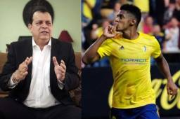 Orlando Ponce Morazán dice que no ve al Choco Lozano trascendiendo con Cádiz en la Primera de España. 'Espero me ponga un tapabocas'.