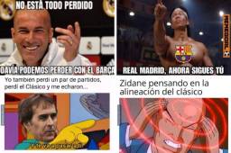 Barcelona y Real Madrid se miden este sábado por la Liga de España y los memes ya están calentando el clásico.