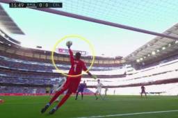 Keylor Navas evitó el primero del Celta en el Bernabeú.