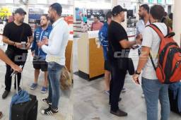 El entrenador del Real España, Martín 'Tato' García cuando salía del país junto a Rafael Cánovas se encontró con Robert Lima, uruguayo que llega al Juticalpa.