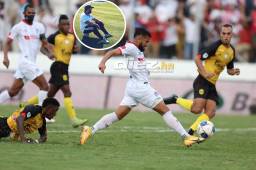 En su blog de hoy, Gaspar Vallecillo destaca la sociedad de Jorge Álvarez, Carlos Pineda, José Mario Pinto y Edwin Rodríguez en el centro del campo de Olimpia. Fotos DIEZ