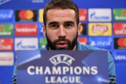 Carvajal en conferencia de prensa previo al partido ante el Dortmund.