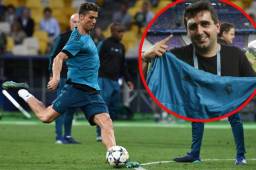 Cristiano le abrió la ceja de un balonazo a un camarógrafo de Univisión.