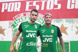 Pablo Royón y Sebastián Gorga, nuevos fichajes del Marathón. FOTO: Mauricio Ayala.