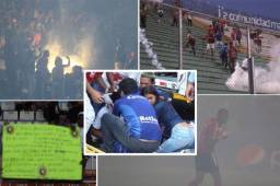 Lo que parecía una fiesta deportiva en el clásico Motagua-Olimpia, terminó en una batalla campal en las graderías y luego a las fueras del estadio Nacional. Hubo unas 20 personas heridas.