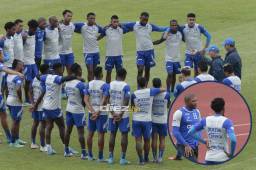 El portero Luis “Buba” López continúa sin moverse en los calentamientos. Foto: Neptali Romero.