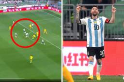 VIDEO: Así fue el tremendo golazo de Messi en el Argentina-Australia; la colgó imposible para el portero