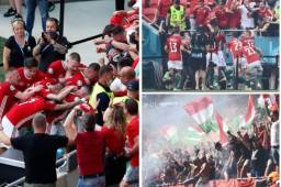 Explotaron los aficionados de Hungría con el gol de Attila Fiola ante la campeona del mundo, Francia.