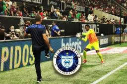 El portero Alex Güity cuando se preparaba para hacer su debut con la Selección Nacional adulta en el amistoso frente a México en Atlanta, Georgia. Fotos cortesía