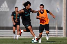 Zidane ya pudo trabajar con todas sus figuras. Ramos y Crisitano Ronaldo entre otros fueron los últimos en integrarse. @realmadrid