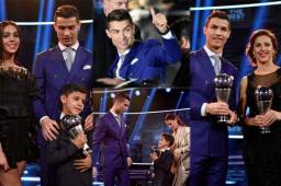 Cristiano Ronaldo ganó el primer Premio The Best al imponerse ante Lionel Messi que no se presentó y Antoine Griezmann.