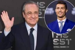 Florentino Pérez confesó que le hubiese dado un abrazo a Cristiano si hubiera asistiado a la gala del The Best de la FIFA.