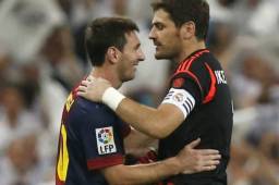 Iker Casillas y Messi no tienen ningún tipo de relación. Solamente son dos profesionales del fútbol.