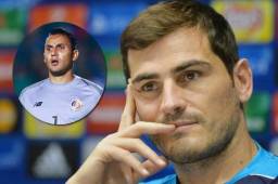 Iker Casillas ve con mucho respeto al meta costarricense Keylor Navas, quien fue compañero suyo en el Real Madrid.