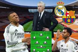 Con Mbappé en duda, esta sería la alineación que mandaría Carlo Ancelotti en la final de la Copa del Rey entre Real Madrid y Barcelona