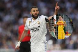 Karim Benzema hizo un triplete con el Real Madrid y Lewandowski un doblete con el Barcelona.