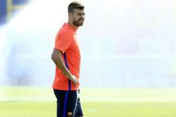 El defensor Gerard Piqué será de la partida ante el Atlético de Madrid.