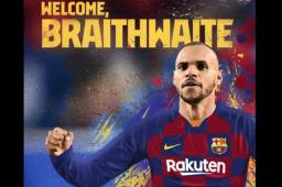 Martin Braithwaite llega al Barcelona procedente del Leganés, equipo que lucha por la permanencia en LaLiga.