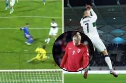 Dejó sentado al arquero: Así fue el nuevo doblete de Cristiano Ronaldo con Portugal para romper récord de Haaland (VIDEO)