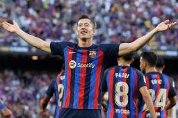 Robert Lewandowski ya suma cuatro goles en tres partidos con el FC Barcelona.