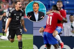 David Faitelson se refirió al cruce de cuartos de Copa Oro entre México y Costa Rica. Fotos AFP
