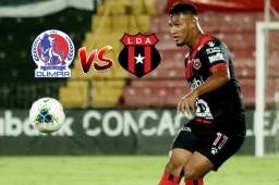 El hondureño Alex López en acción con el Alajuelense en el partido frente al Real Estelí de Nicaragua. Foto cortesía LDA