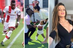 Junior Wakalible Lago es un futbolista costamarfileño que buscó el momento menos pensado para comprometerse con su espectacular novia.