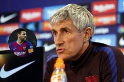 Quique Setién afirmó que el argentino Leo Messi está bien 'como siempre' a nivel anímico, tras la polémica que generó ayer con Abidal.