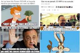 El Real Madrid venció este domingo al Levante (1-2) gracias a dos penales confirmados por el VAR y los memes no se hicieron esperar.