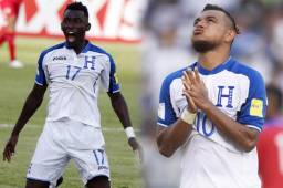 Alberth Elis y Mario Martínez se lamentaron tras la derrota de Honduras en casa frente a Panamá que ahora les ha complicado las cosas. Fotos DIEZ