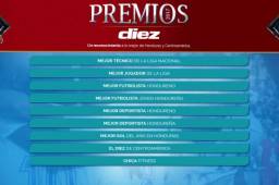 Las categorías de los Premios DIEZ donde se dará un reconocimiento a lo mejor de Honduras y Centroamérica.
